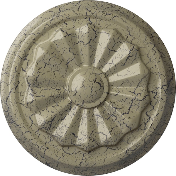 Ekena Millwork Olivia Ceiling Medallion (Fits Canopies up to 2 1/8"), 7 7/8"OD x 1 1/8"P, Castle Stone Crackle CM07OLCSC - main
